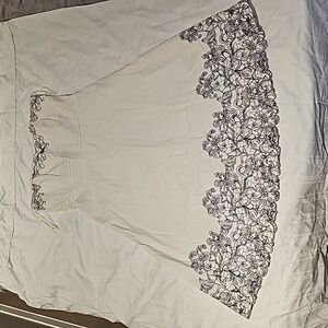 Fit and flare strapless party dress